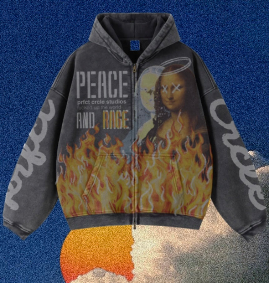 Mona Lisa Zip Up